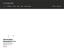Tablet Screenshot of flowersgallery.com